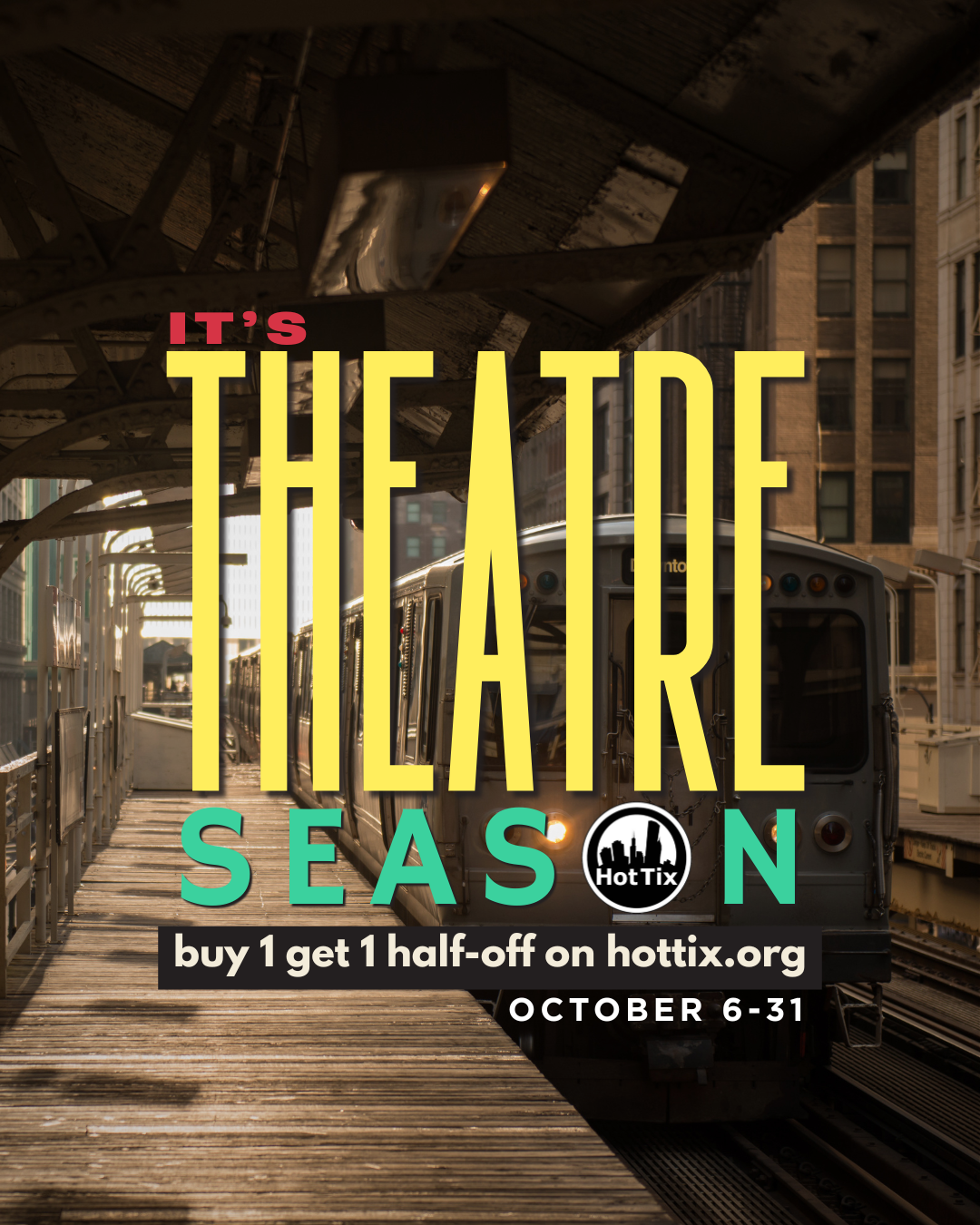 Buy one, get one half off tickets! Grab a friend and choose from one of the various shows available for this October promotion.